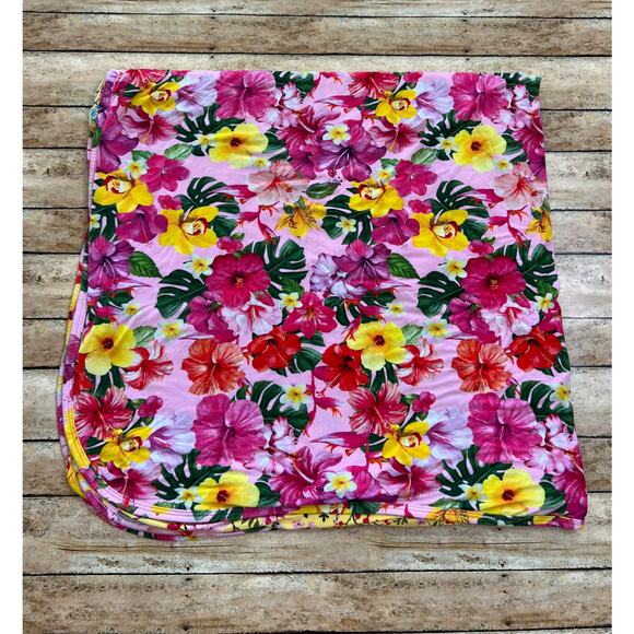 Posh Peanut Malana Floral Bamboo Patoo Blanket 40x40" - Picture 5 of 9